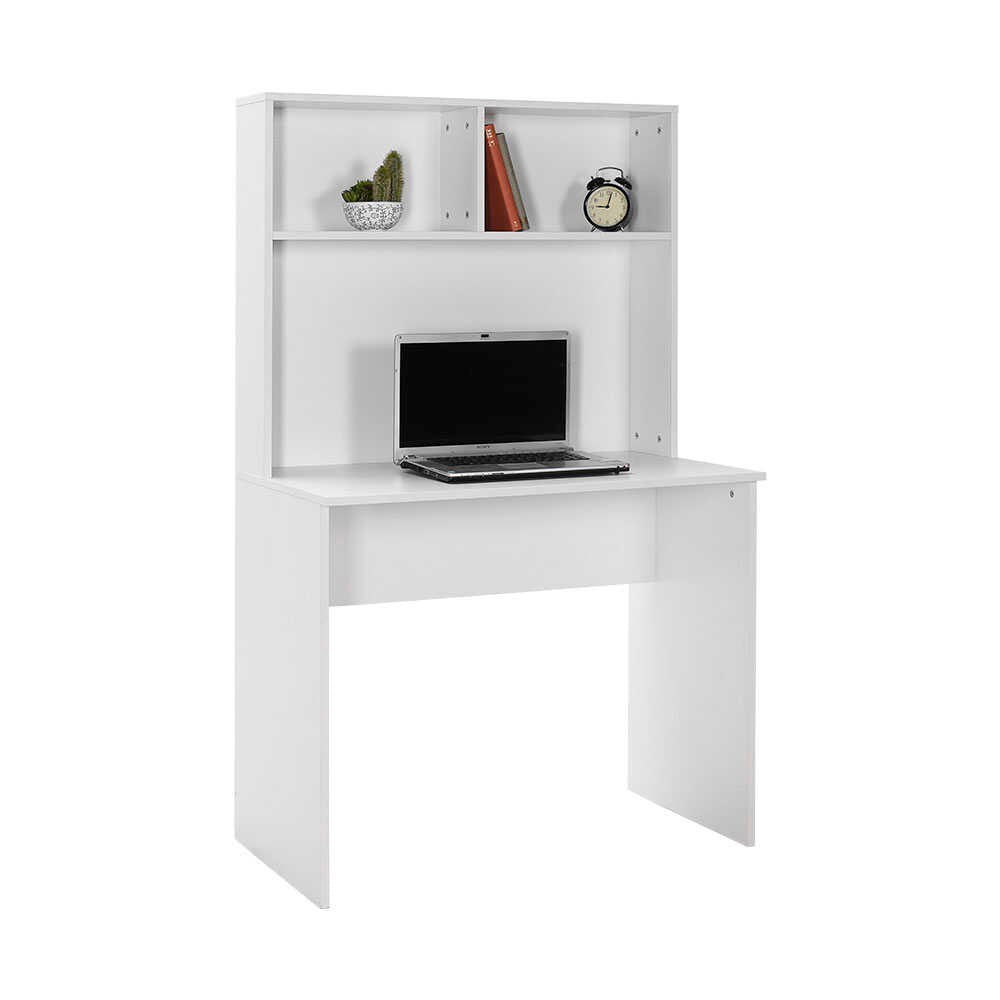Secretária de Estudo – 90 cm x 148 cm x 52 cm – Branco – Painéis de Partículas