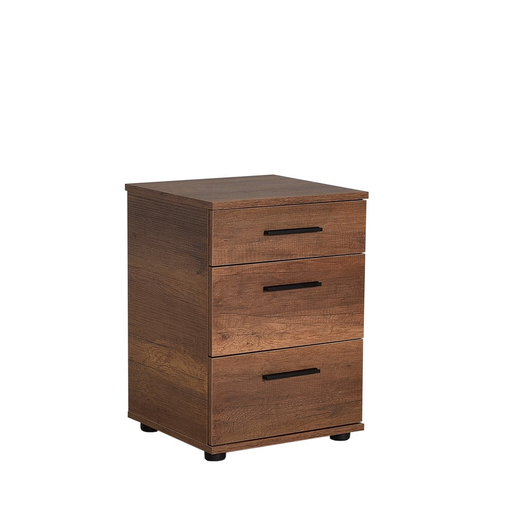 Mesa de cabeceira – 40 cm x 57 cm x 39 cm – Oslo e nogueira – Painel de partículas revestido a melamina