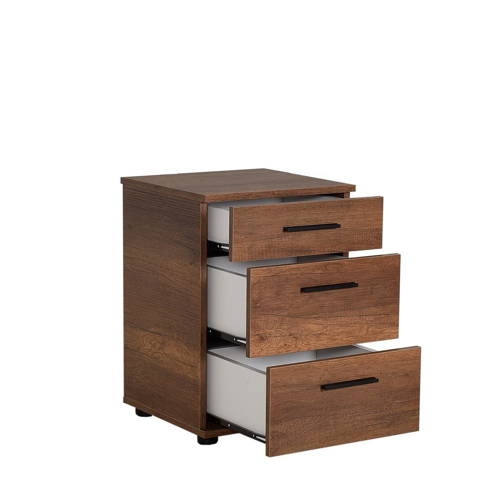 Mesa de cabeceira – 40 cm x 57 cm x 39 cm – Oslo e nogueira – Painel de partículas revestido a melamina