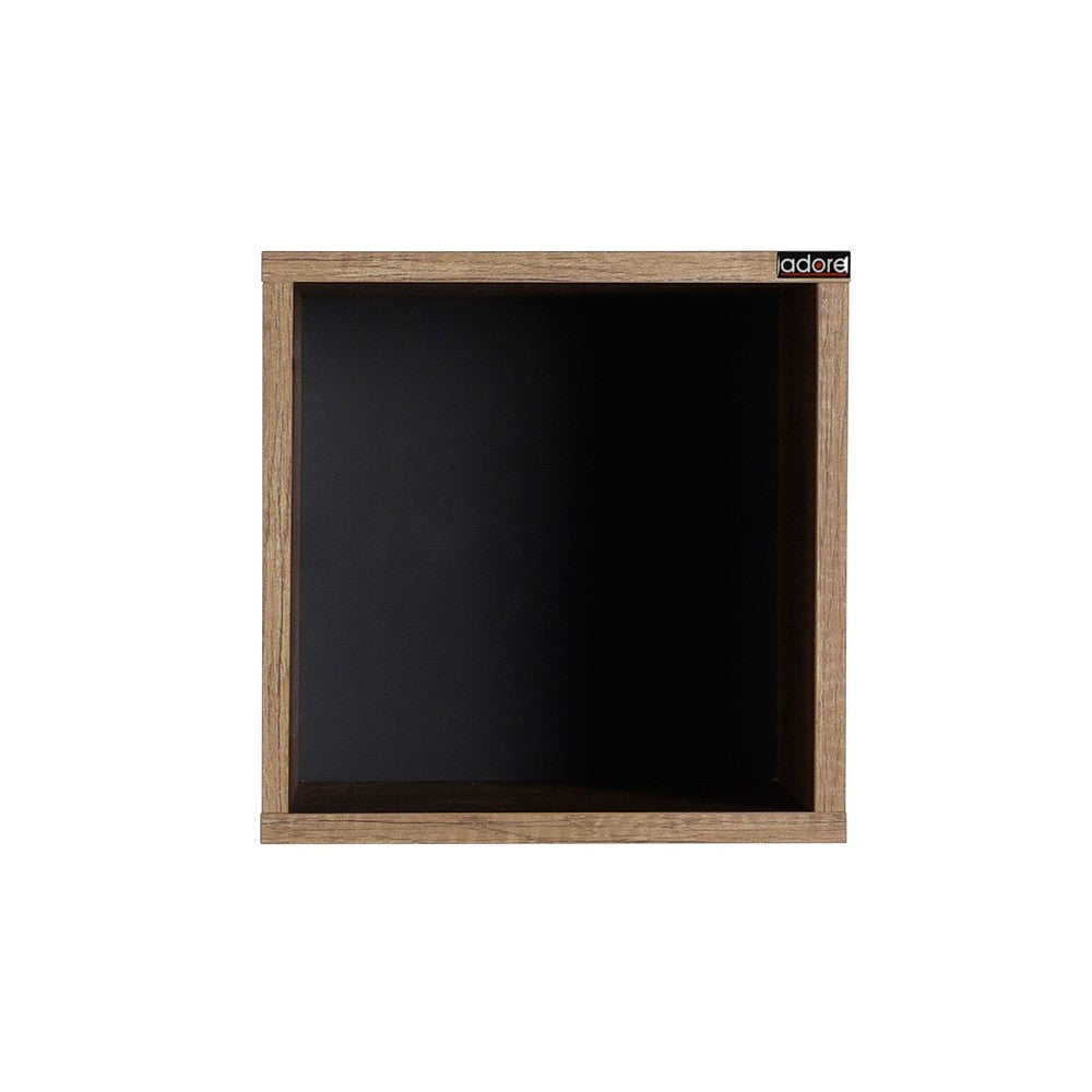 Prateleira de parede – 33x33x19 cm – Nogueira clara – Painel de partículas revestido a melamina