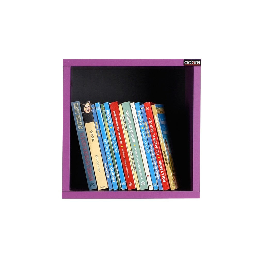 Prateleira de parede – 33x33x19 cm – Roxo – Painel de Partículas