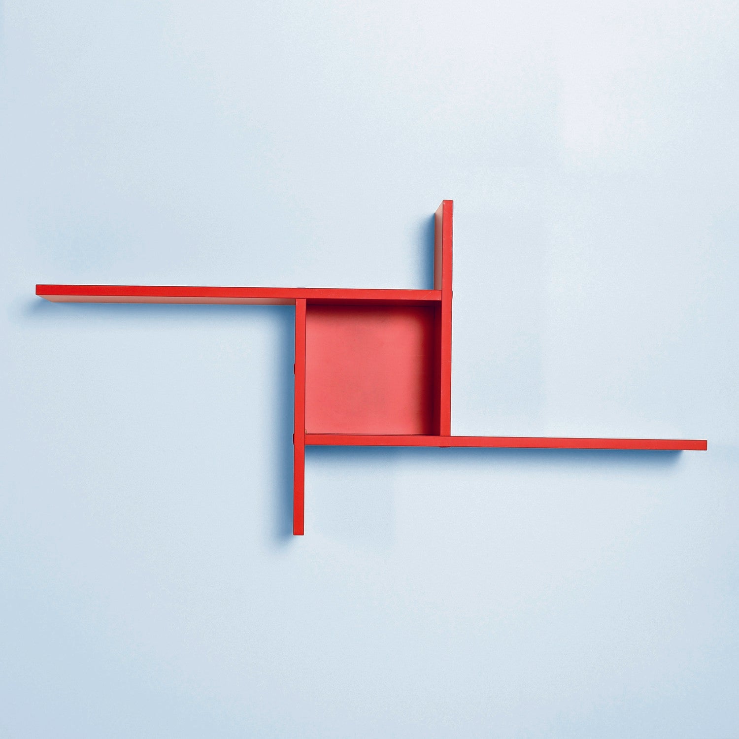 Prateleira de Parede – 100cm x 50cm x 18cm – Vermelho – Painéis de partículas revestidos a melamina