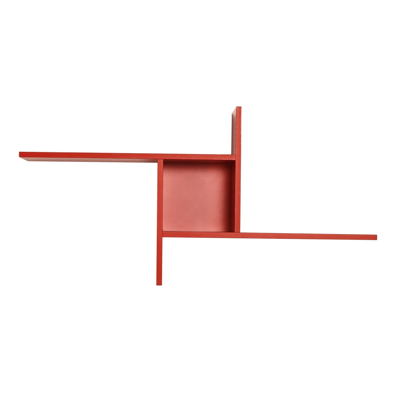 Prateleira de Parede – 100cm x 50cm x 18cm – Vermelho – Painéis de partículas revestidos a melamina