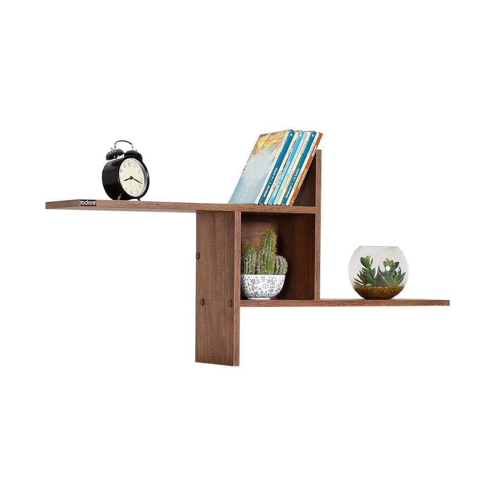 Prateleira de parede – 100 cm x 50 cm x 18 cm – Oslo e Nogueira – Painel de partículas revestido a melamina