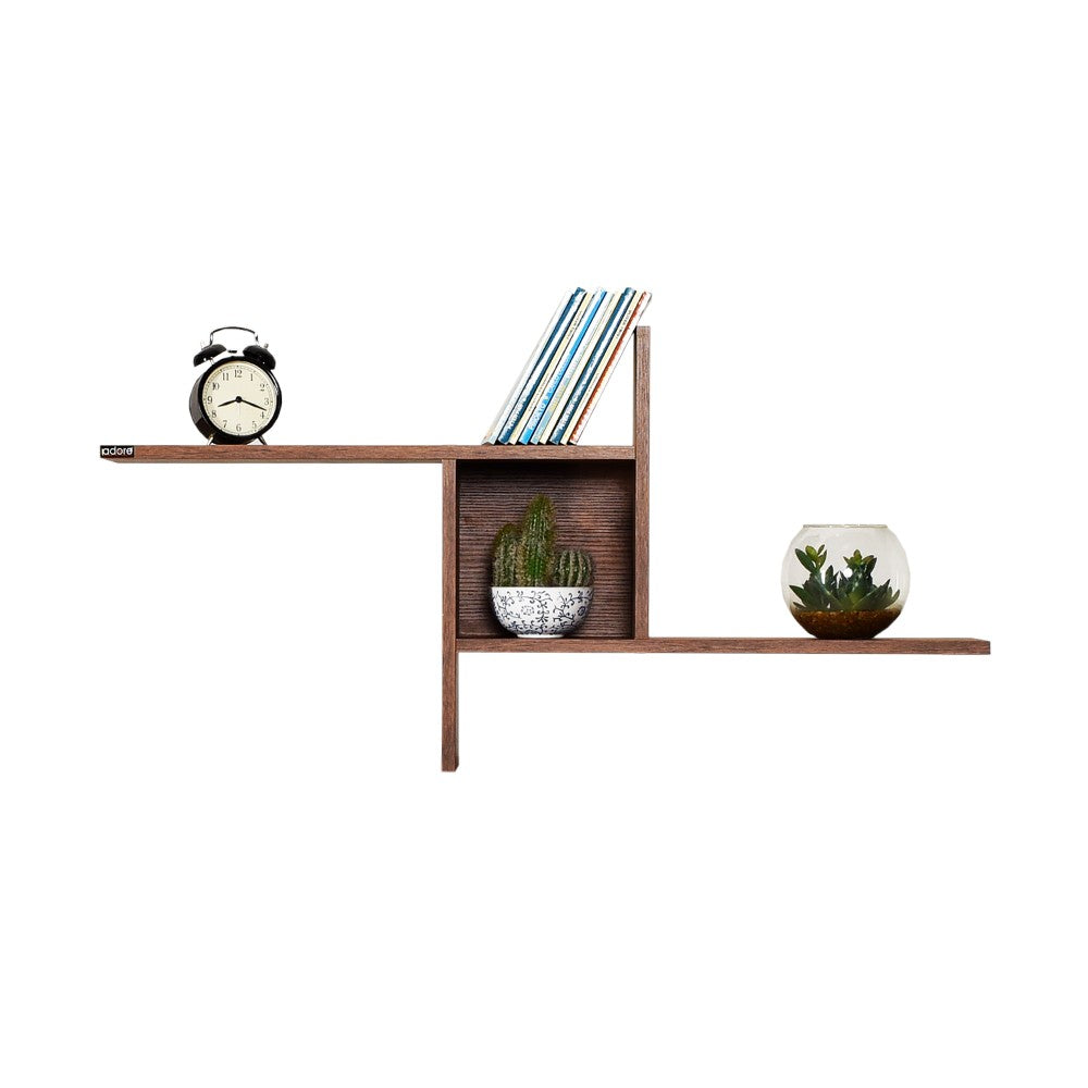 Prateleira de parede – 100 cm x 50 cm x 18 cm – Oslo e Nogueira – Painel de partículas revestido a melamina