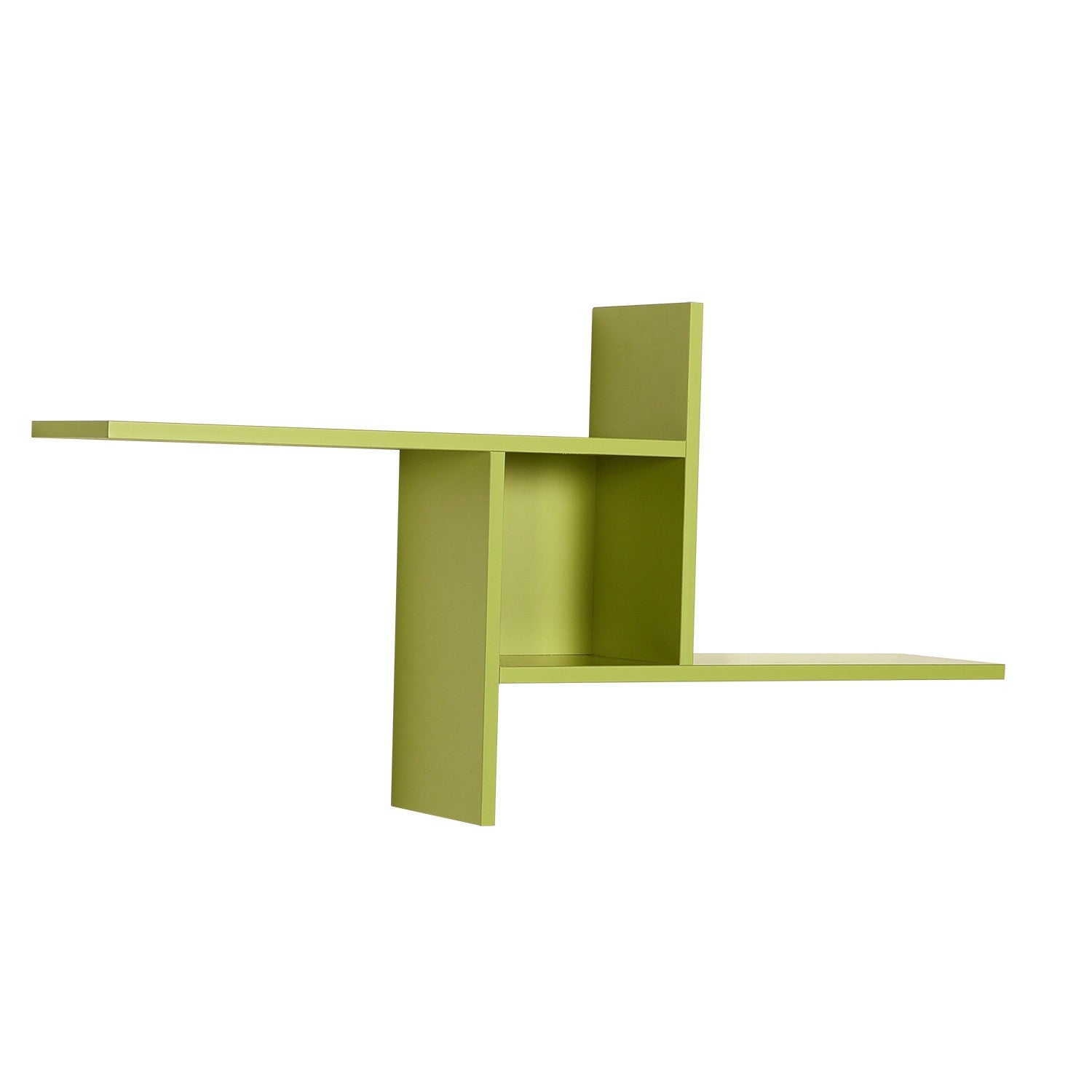 Prateleira de parede – 100 cm x 50 cm x 18 cm – Verde – Painéis de partículas