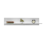 Prateleira de parede – 120 cm x 25 cm x 20 cm – Branco Diamante – Painéis de partículas revestidos a melamina