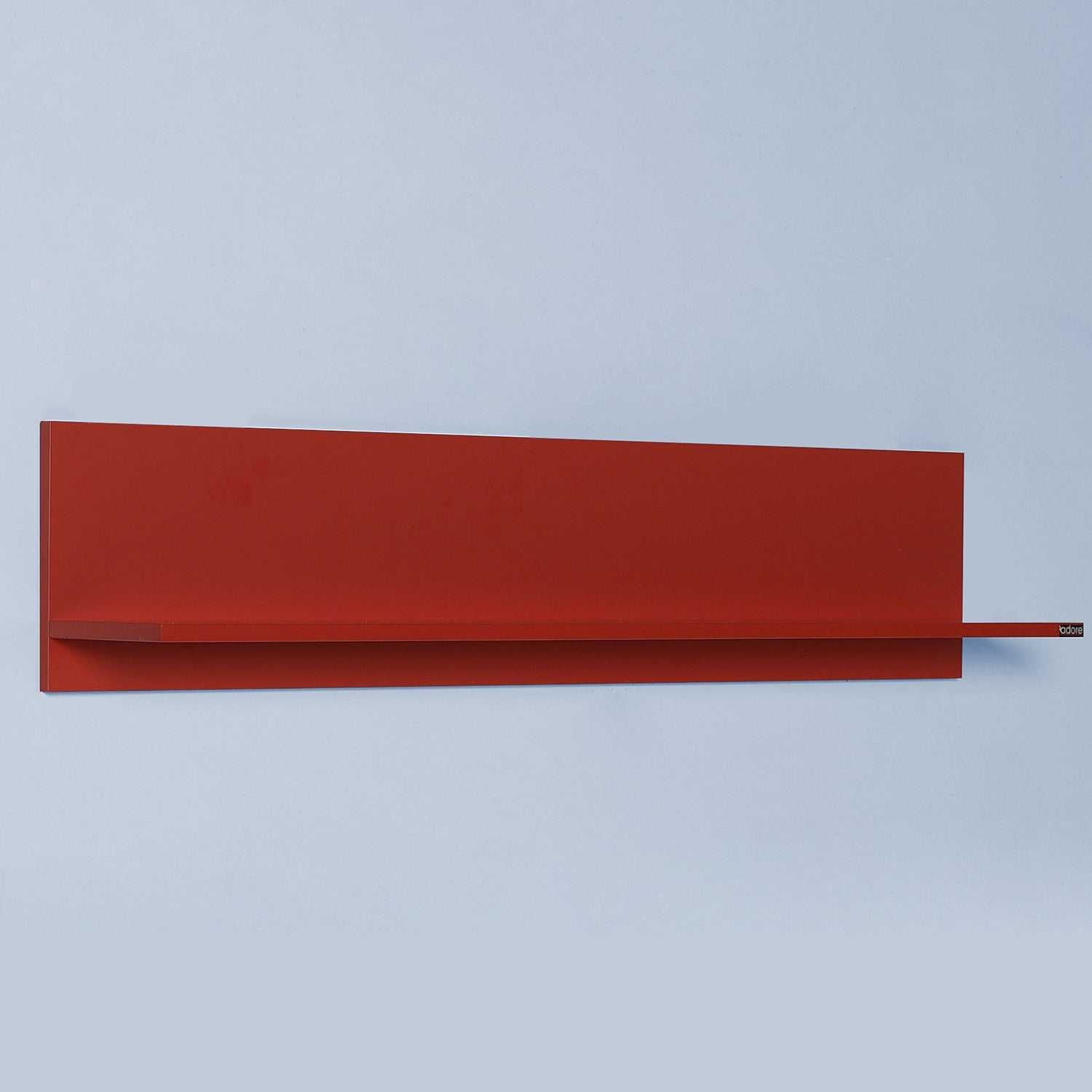 Prateleira de parede – 120cm x 25cm x 20cm – Vermelho – Painel de partículas revestido a melamina