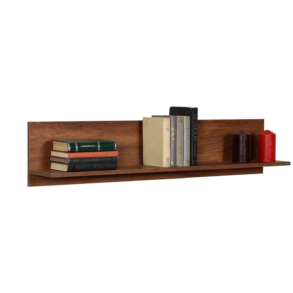 Prateleira de parede – 120 cm x 25 cm x 20 cm – Oslo e Nogueira – Painéis de Partículas com Revestimento de Melamina