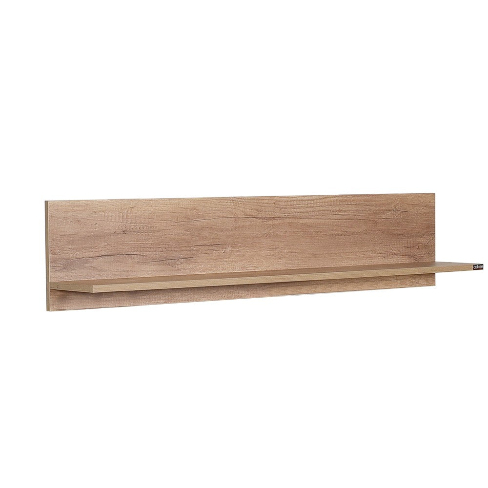 Prateleira de parede – 120 cm x 25 cm x 20 cm – Nogueira clara – Painéis de partículas revestidos a melamina