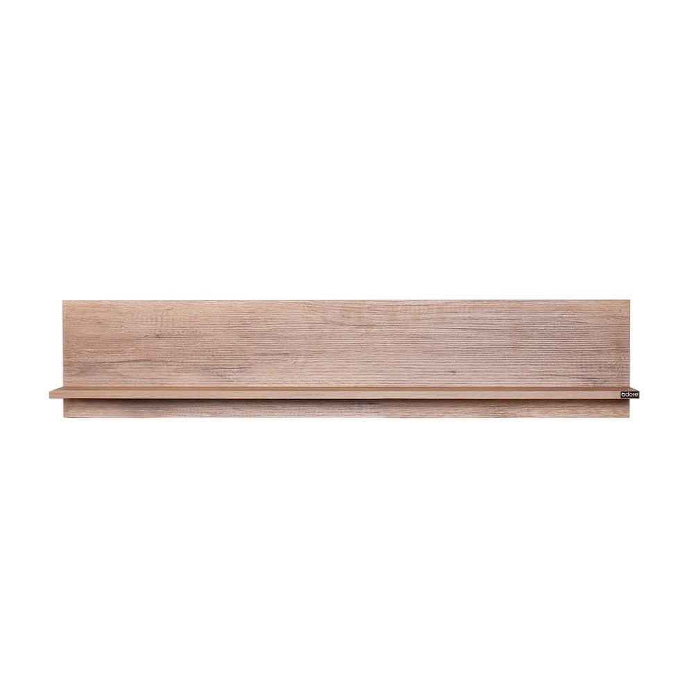 Prateleira de parede – 120 cm x 25 cm x 20 cm – Nogueira clara – Painéis de partículas revestidos a melamina