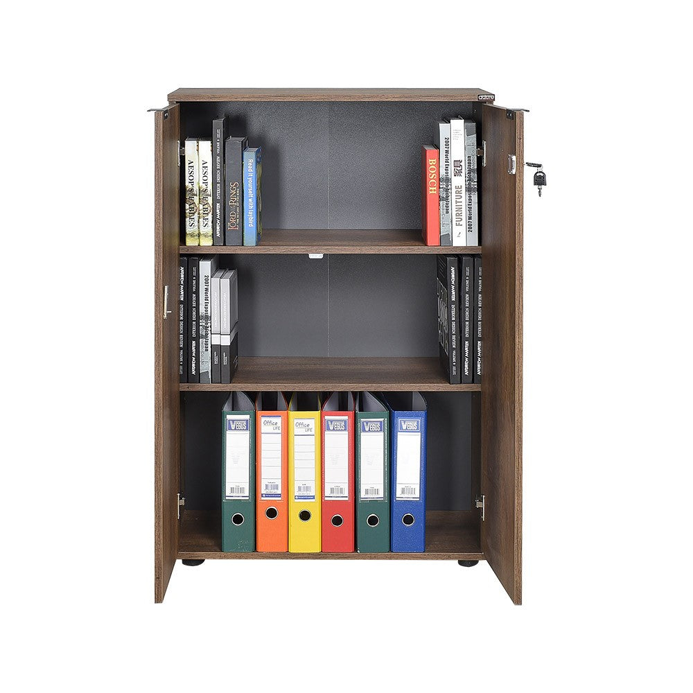 Estante de livros – 72 cm x 109 cm x 34 cm – Nogueira – Painel de partículas