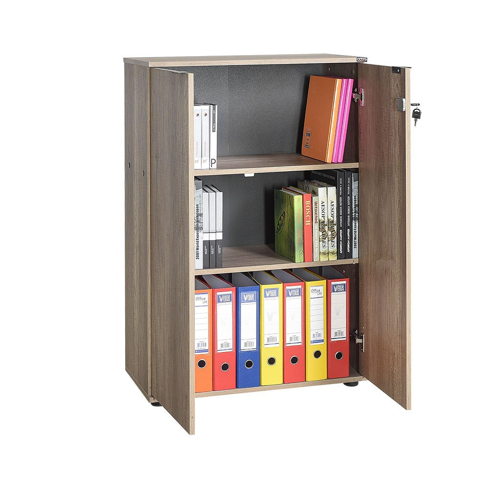 Estante de livros – 72 cm x 109 cm x 34 cm – Nogueira clara – Painel de partículas