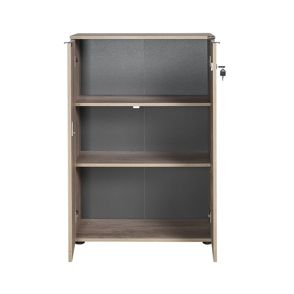 Estante de livros – 72 cm x 109 cm x 34 cm – Nogueira clara – Painel de partículas