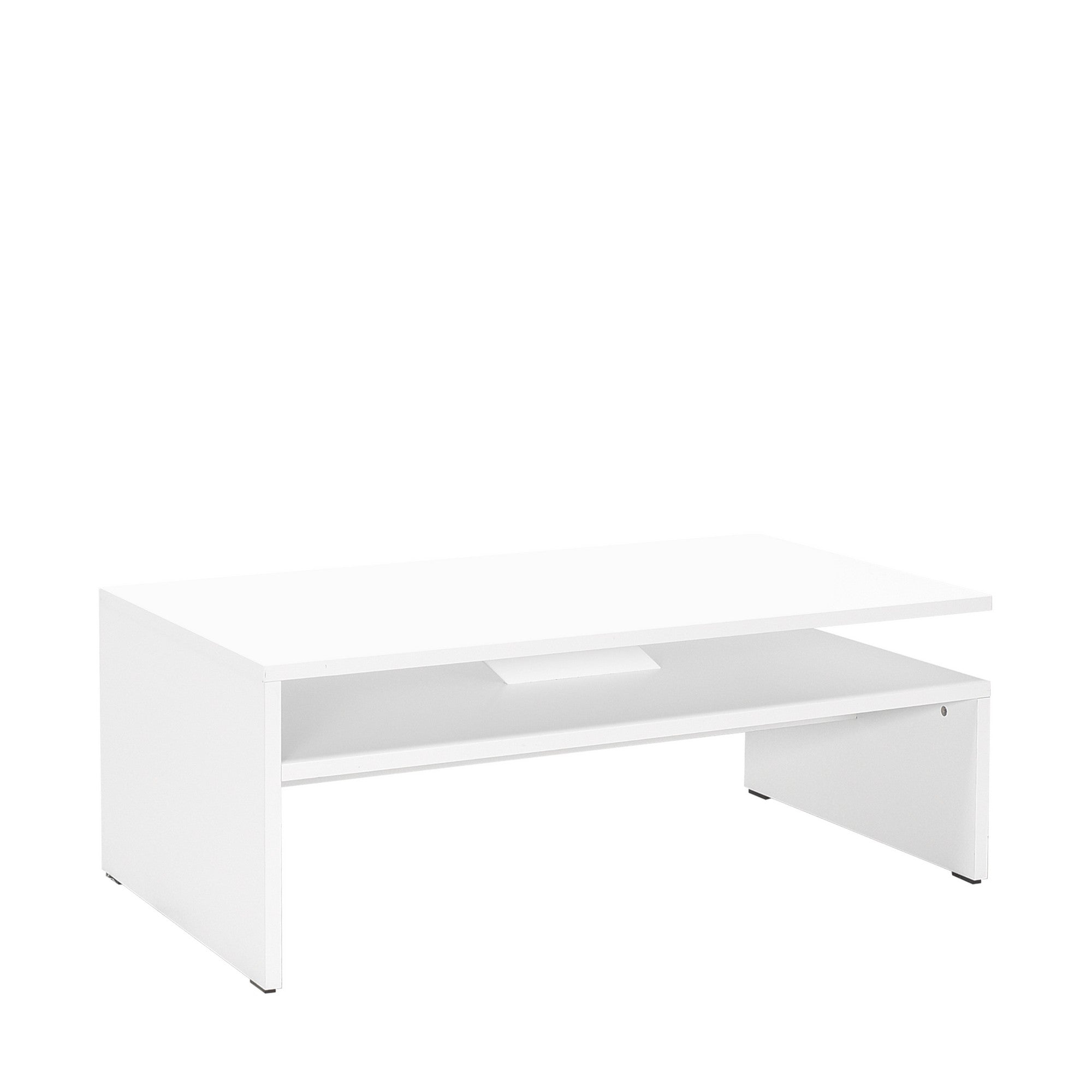 Mesa de Centro – 110cm x 42cm x 65cm – Branco Diamante – Melamina