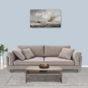 Mesa de Centro – 110cm x 42cm x 65cm – Nogueira clara – Painel de partículas revestido a melamina