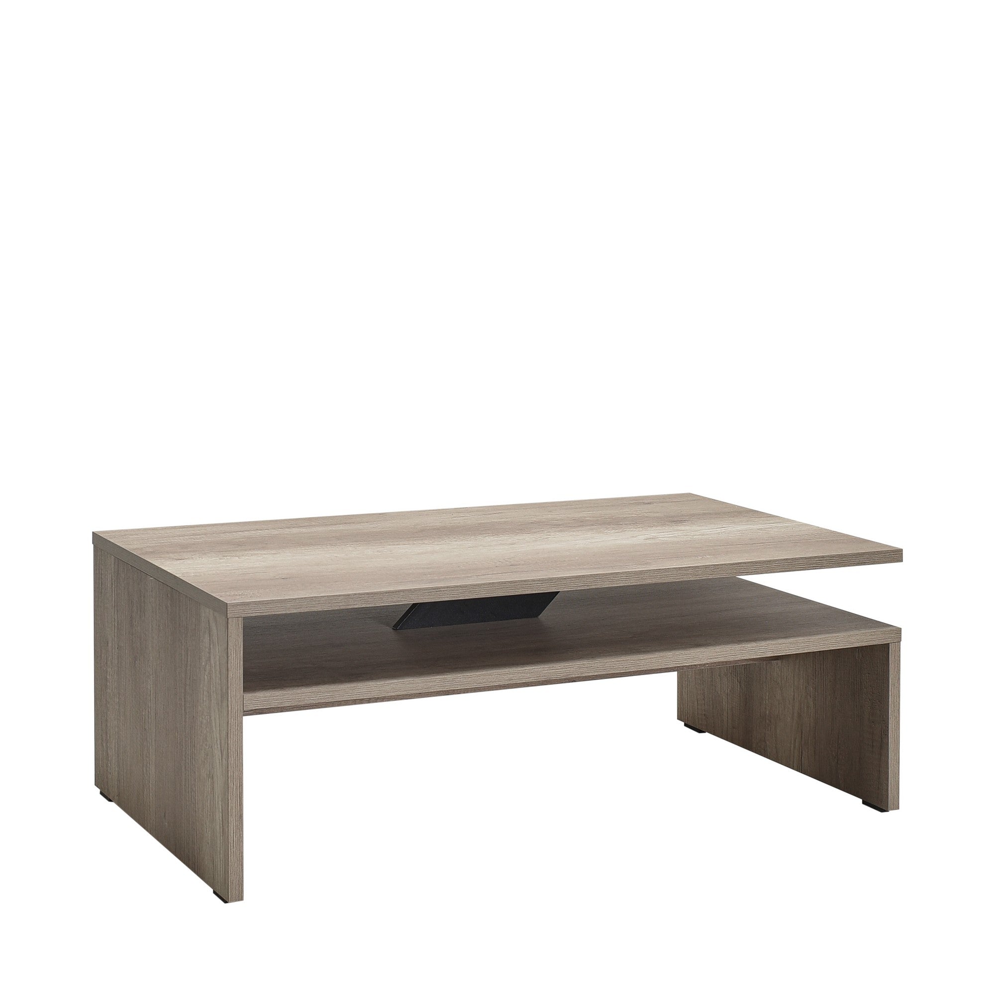 Mesa de Centro – 110cm x 42cm x 65cm – Nogueira clara – Painel de partículas revestido a melamina