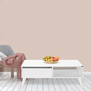 Mesa de Centro – 110 cm x 65 cm x 42 cm – Branco Diamante – Painel de Partículas