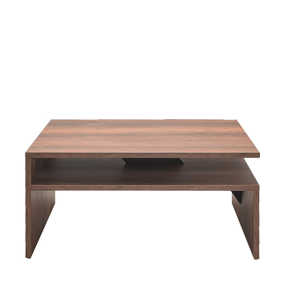 Mesa de Centro – 90x42x90 cm – Nogueira – Painel de partículas revestido a melamina