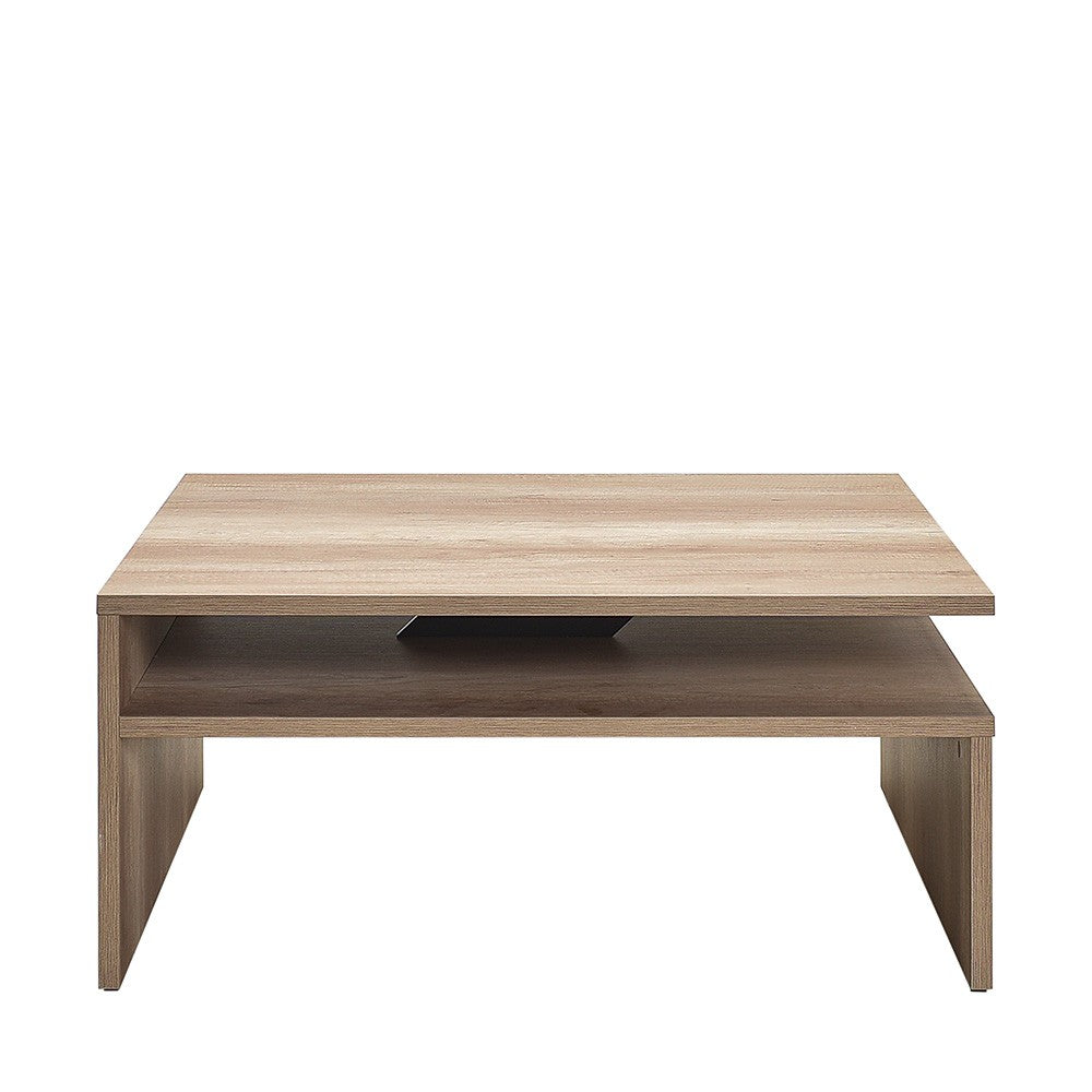 Mesa de Centro – 90 cm x 42 cm x 90 cm – Nogueira clara – Painel de partículas revestido a melamina