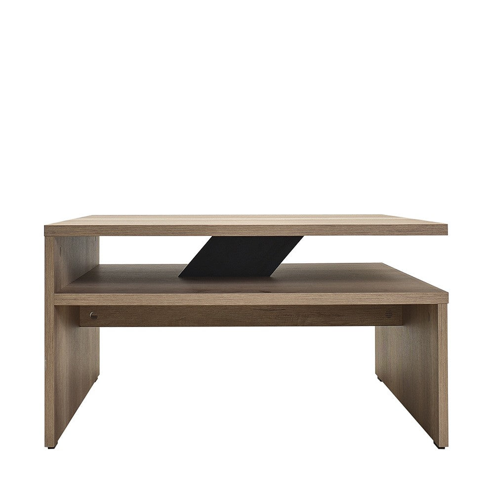 Mesa de Centro – 90 cm x 42 cm x 90 cm – Nogueira clara – Painel de partículas revestido a melamina