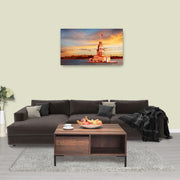 Mesa de Centro – 90 cm x 42 cm x 90 cm – Nogueira – Painel de partículas revestido a melamina