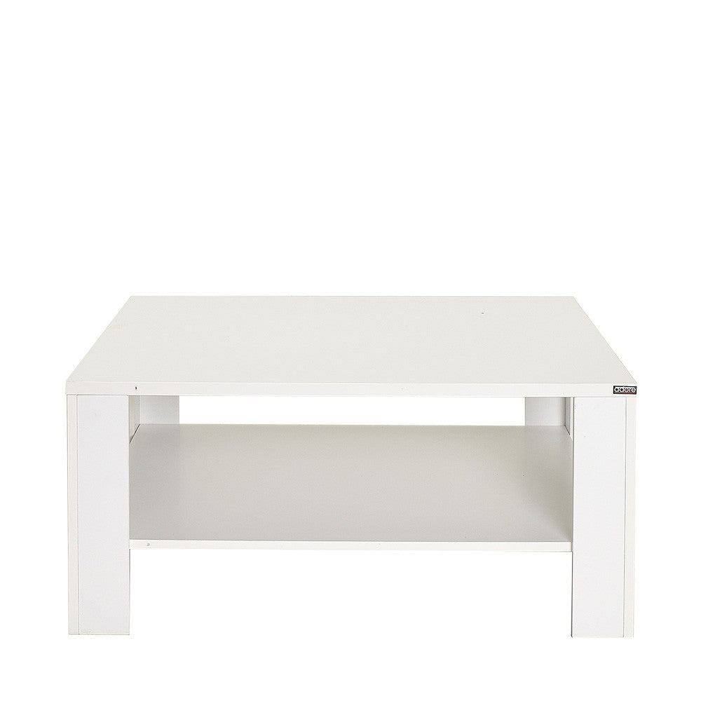Mesa de Centro – 90 cm x 42 cm x 90 cm – Branco – Melamina