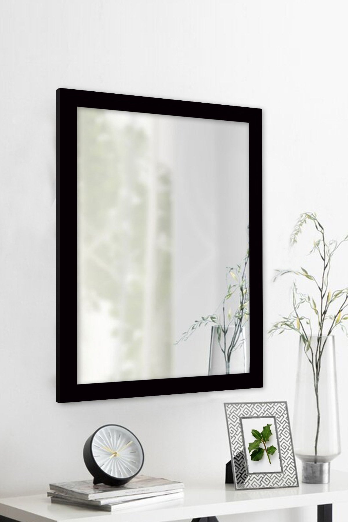 Espelho Decorativo-Framed-Preto