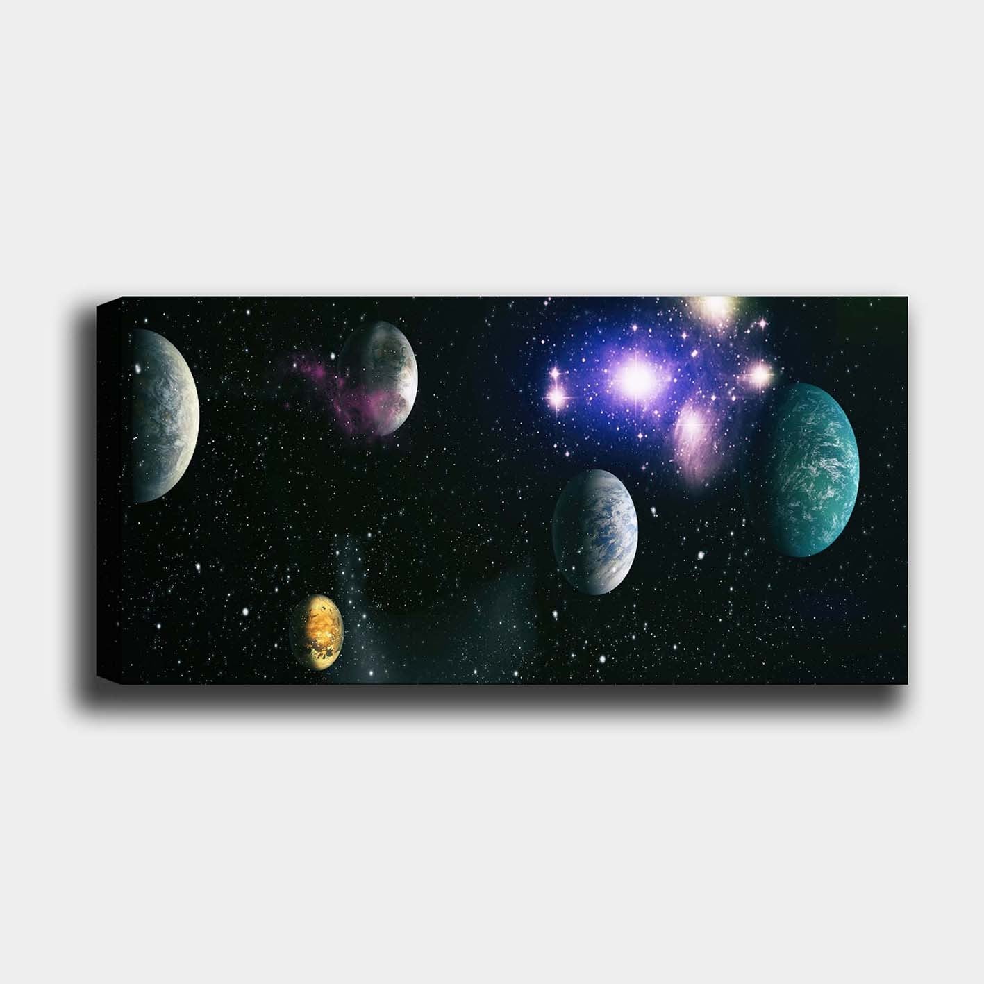 Pintura Decorativa Elegante em Tela, 30 x 80 cm, 100% Tela, 100% Moldura de Madeira (4 cm de Espessura) | Perfeita para Amantes de Decoração e Arte