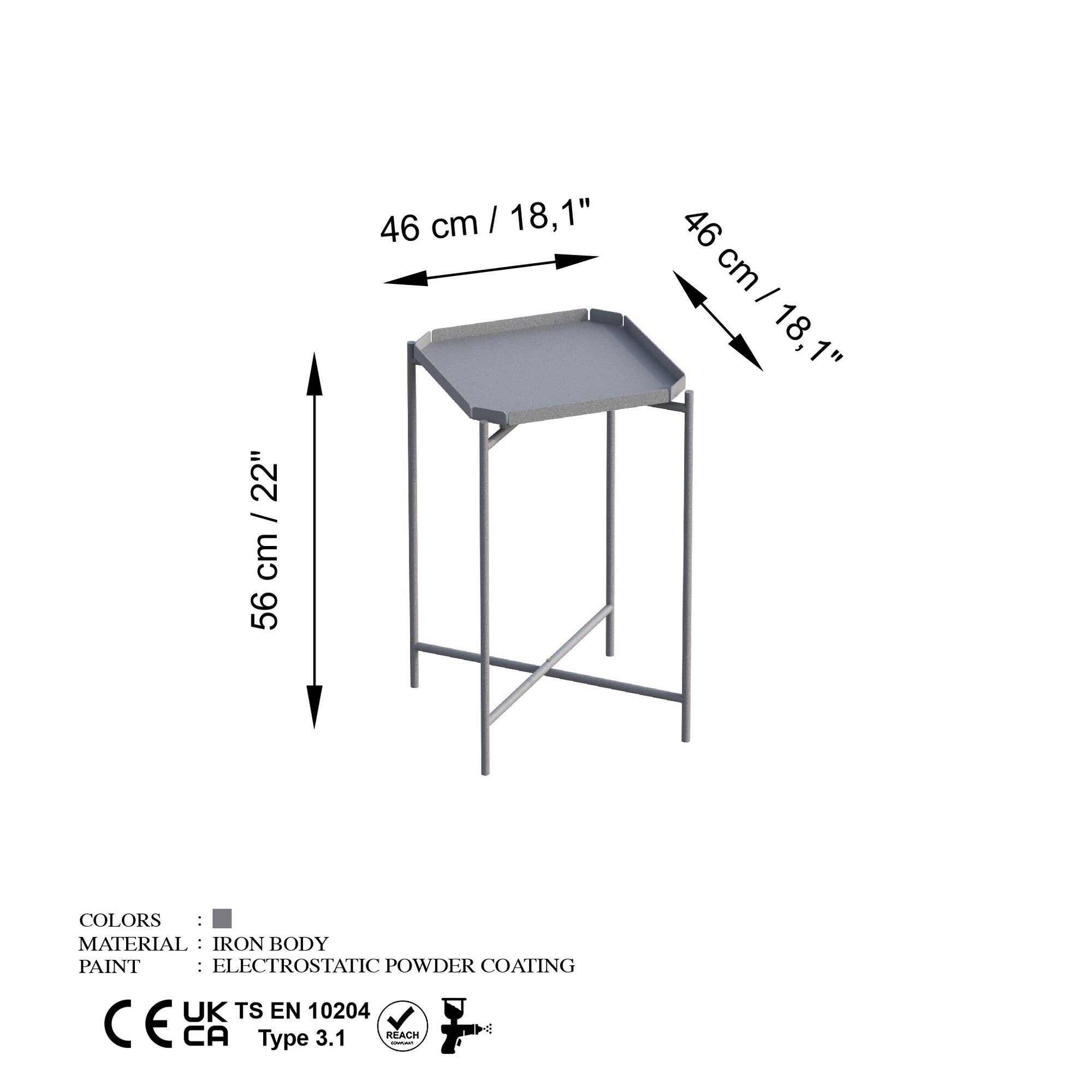 Mesa de Centro-SHB-008-Cinza