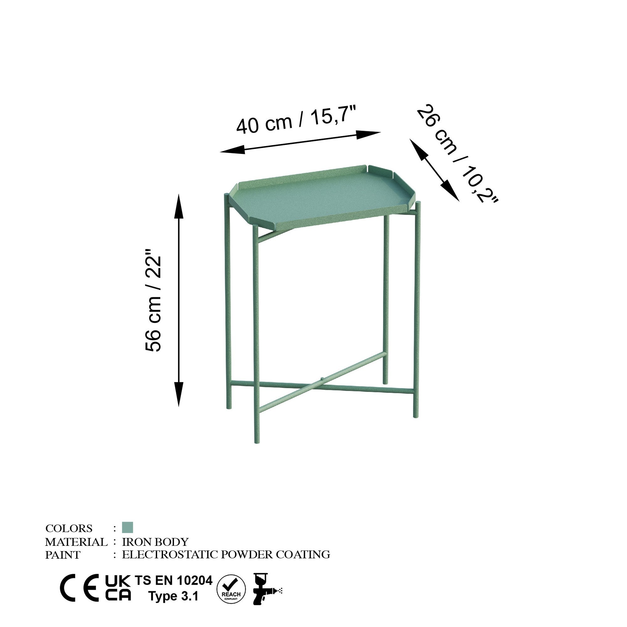 Mesa de Centro-SHB-009-Verde