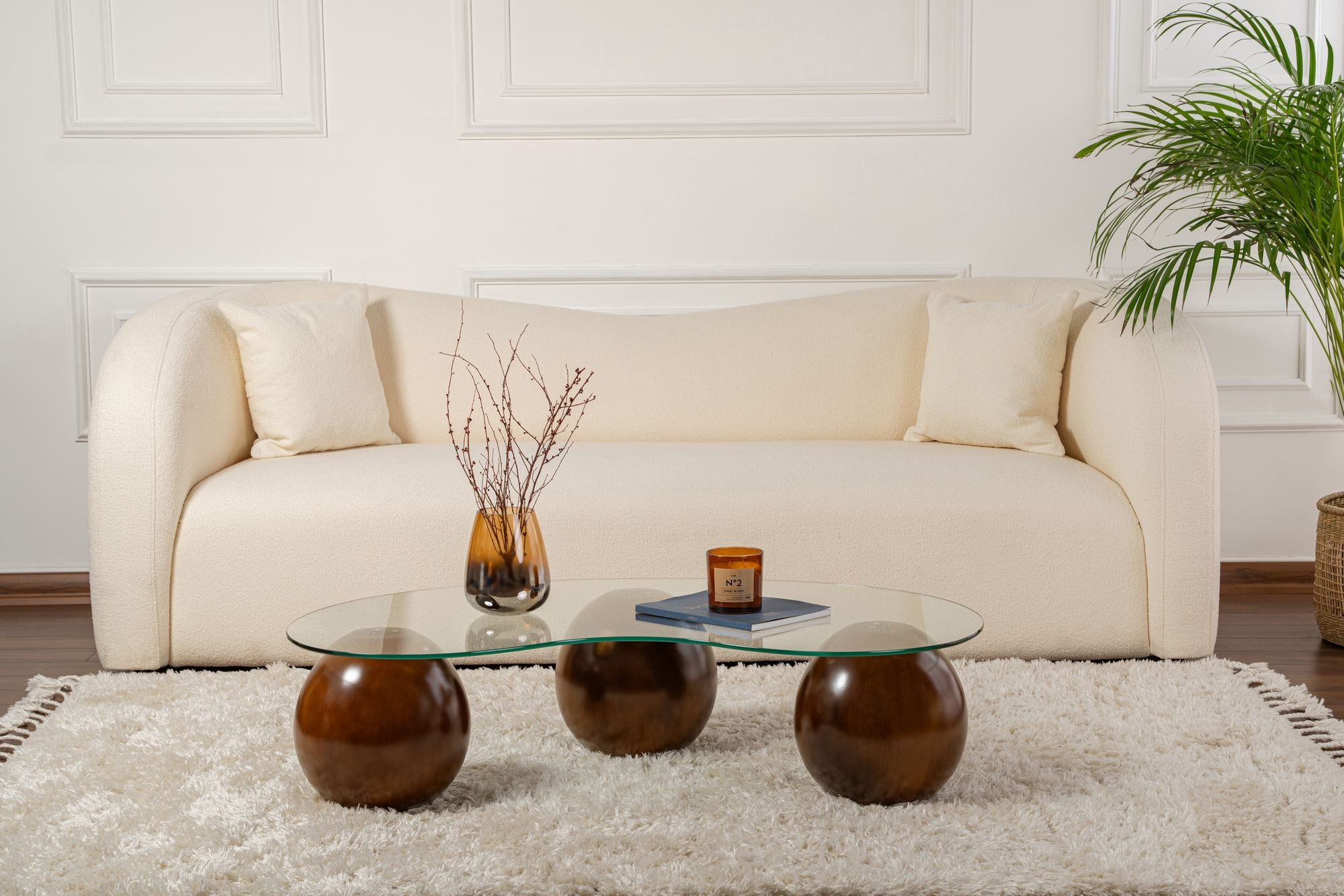 Mesa de Centro-Sphere-Nogueira
Transparente