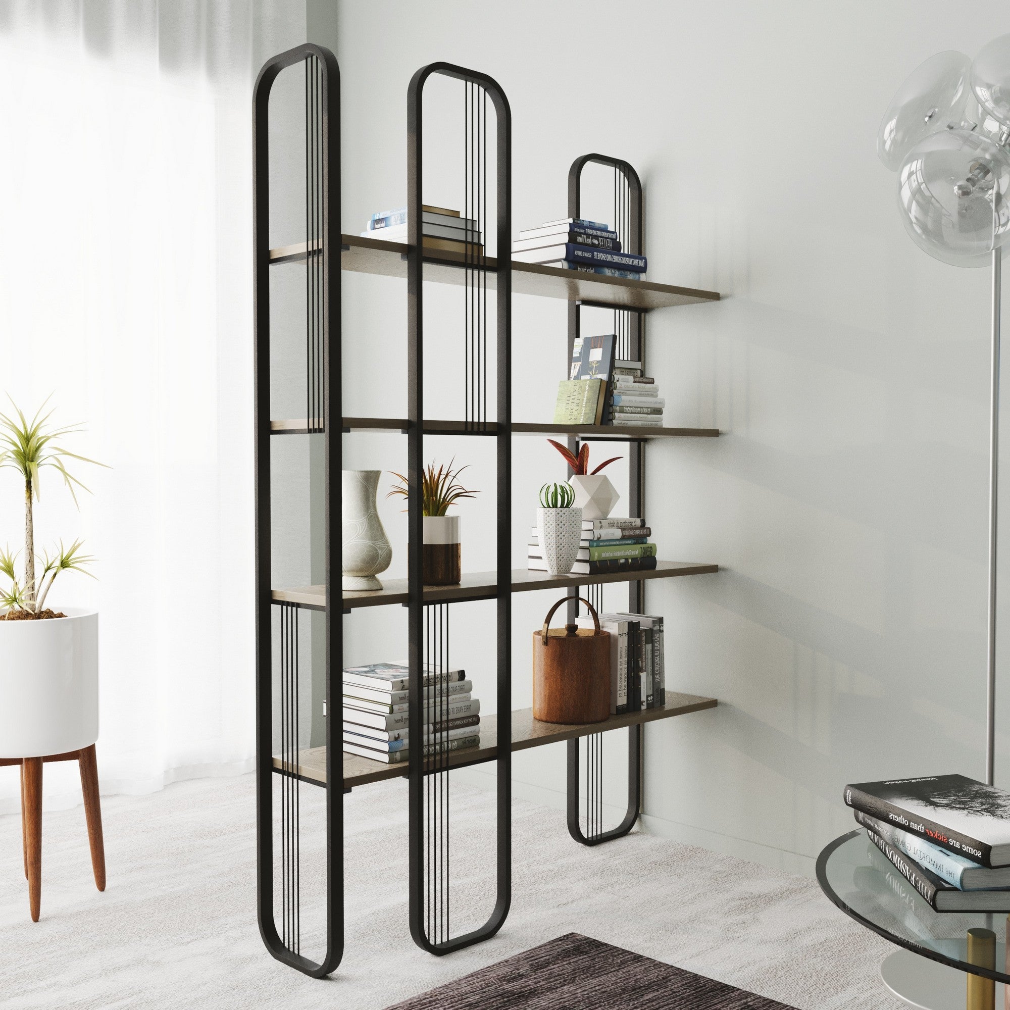 Estante de livros-Sierra-Preto