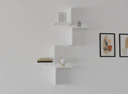 Prateleira de parede moderna – 28,2 x 31,8 x 19,6 cm – branca – painel de partículas