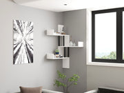 Prateleira de parede moderna – 105 x 60 x 20 cm – branca – melamina