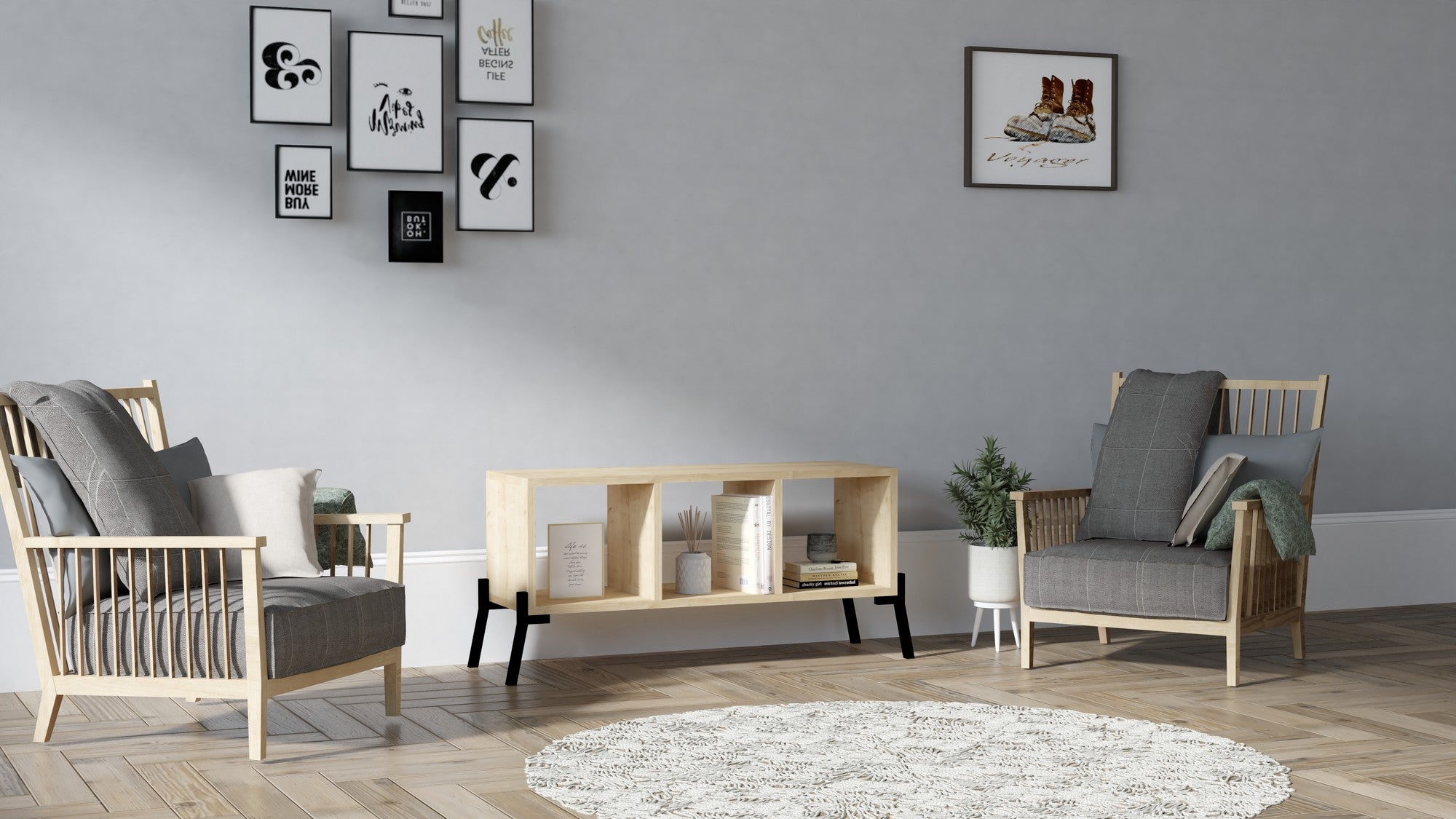 Estante de livros-Gordes-Safira