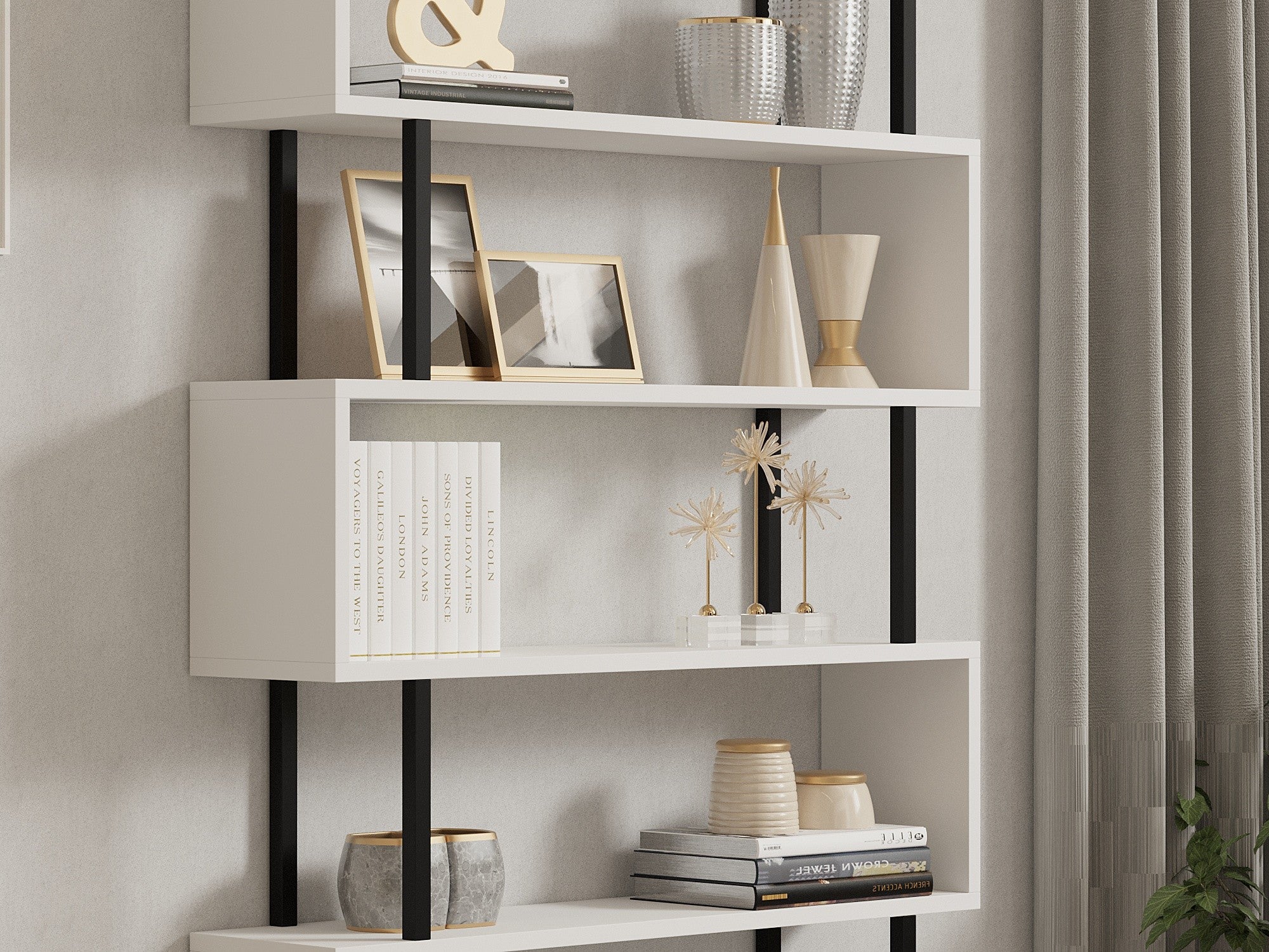 Estante de livros-Hector-Branco
