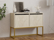 Aparador – 90 x 70 x 34 cm – Travertino – Painel de partículas revestido em melamina