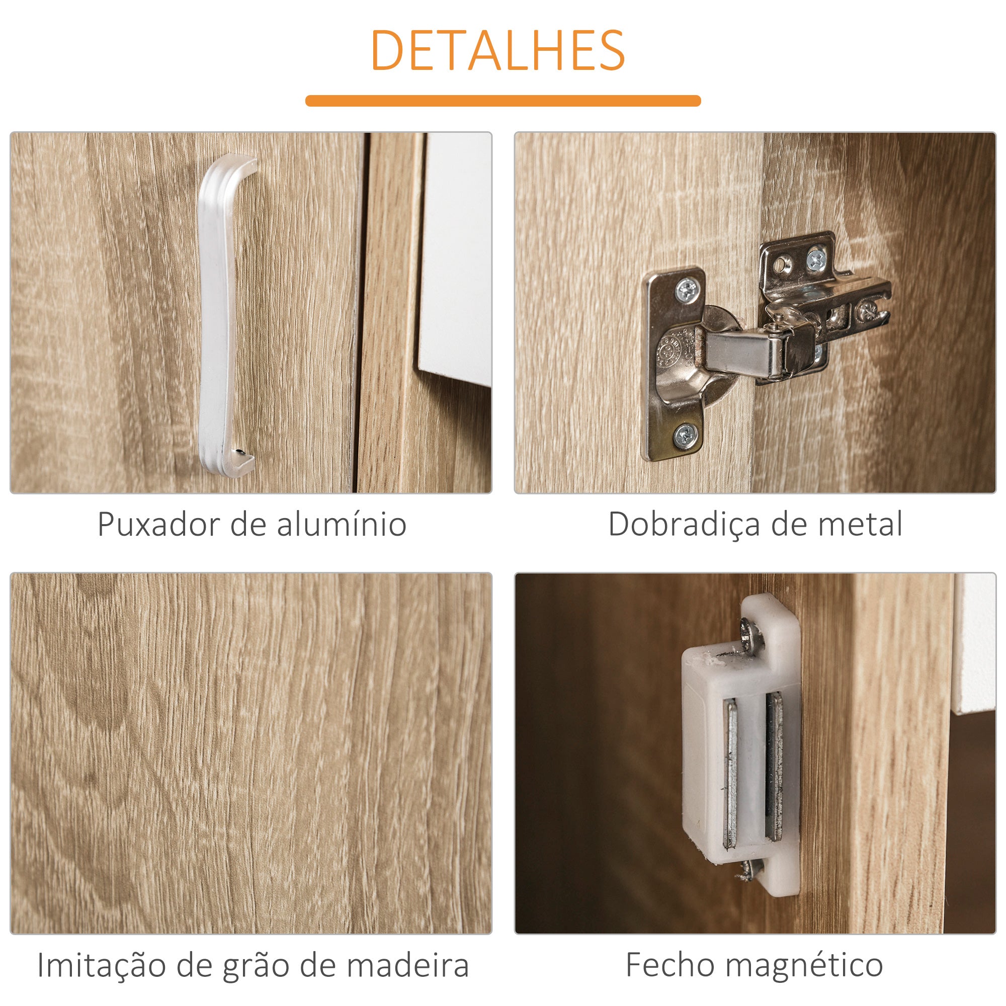 Sapateira de 3 Portas para 18-27 Pares de Sapatos 84x30x132 cm Madeira Natural e Branco
