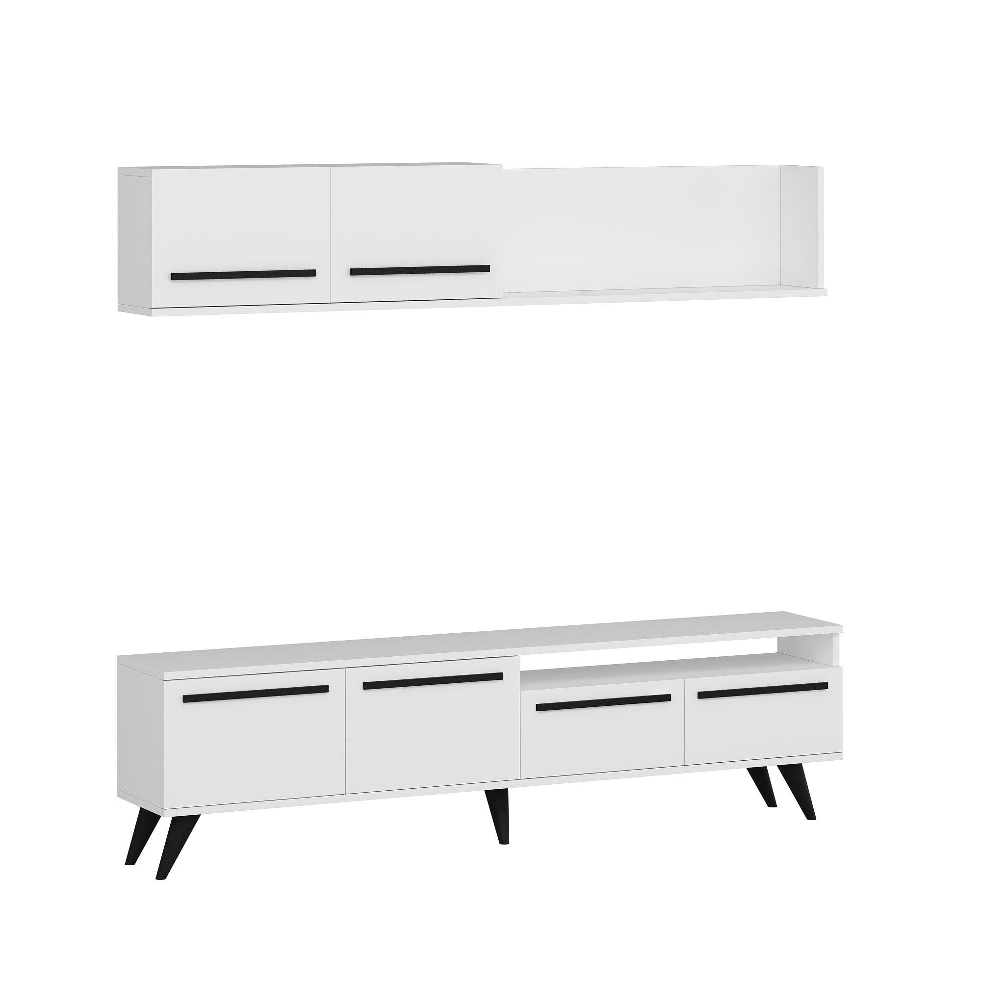 Móvel de TV-Mono-Branco