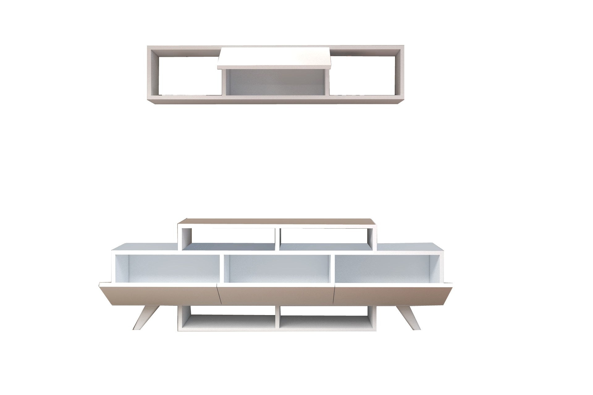 Móvel de TV-Alwin Unit-Branco
