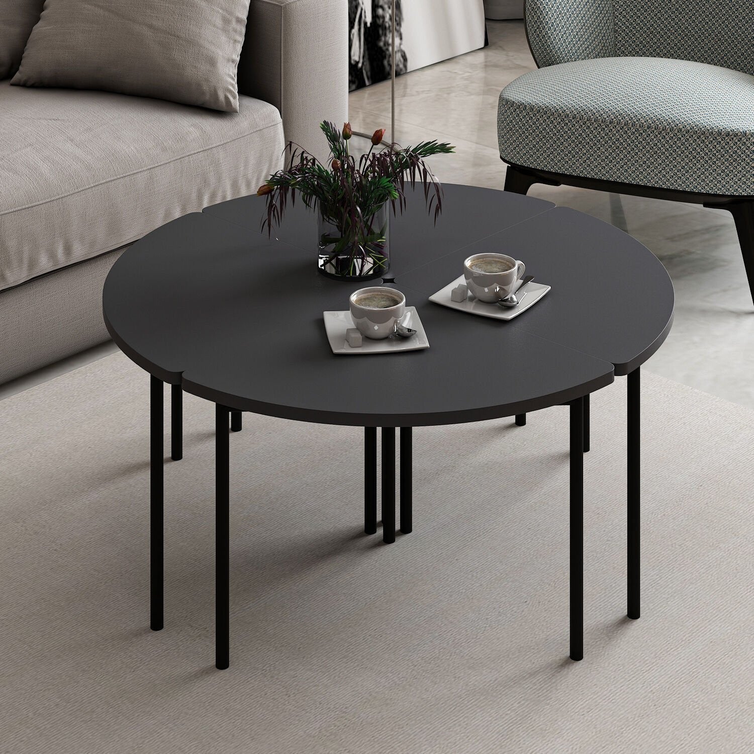 Mesa de Centro-Emma-Antracite