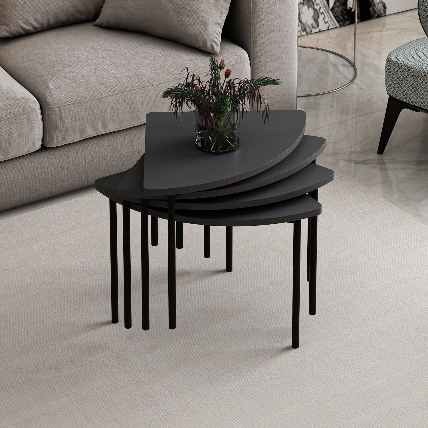 Mesa de Centro-Emma-Antracite