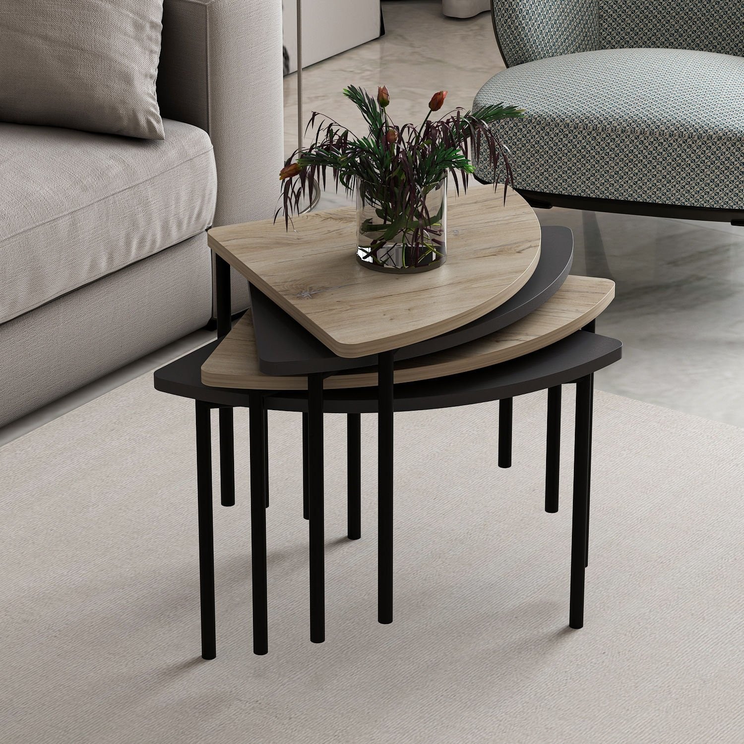 Mesa de Centro-Emma-Antracite