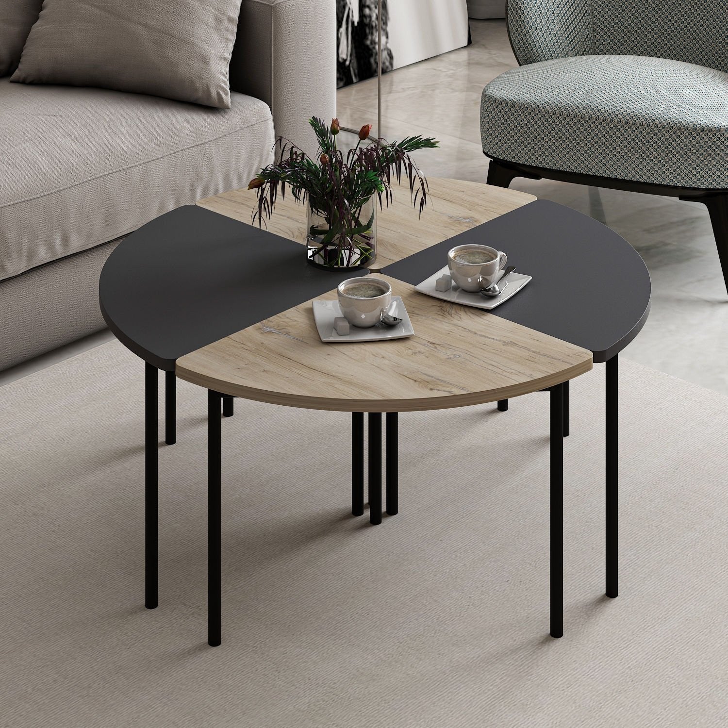 Mesa de Centro-Emma-Antracite