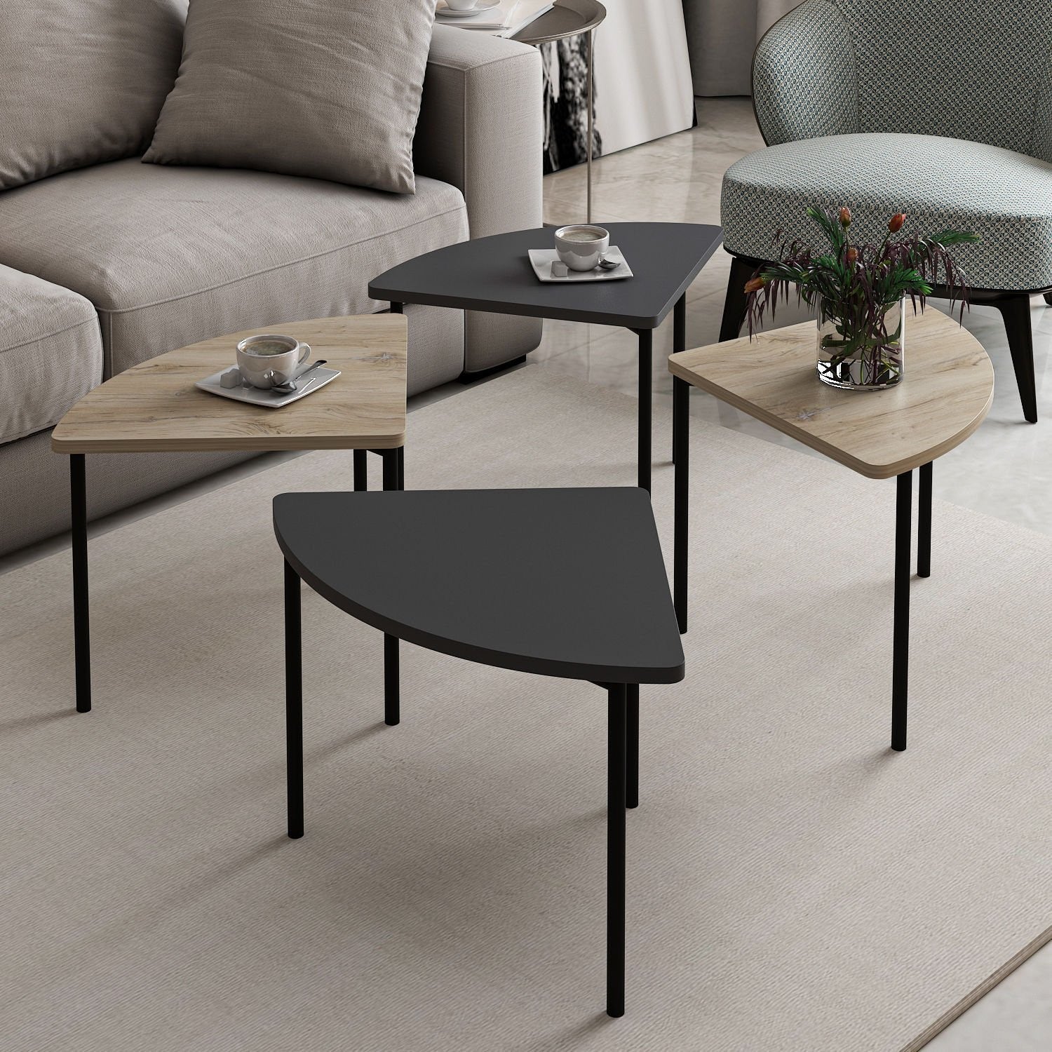 Mesa de Centro-Emma-Antracite