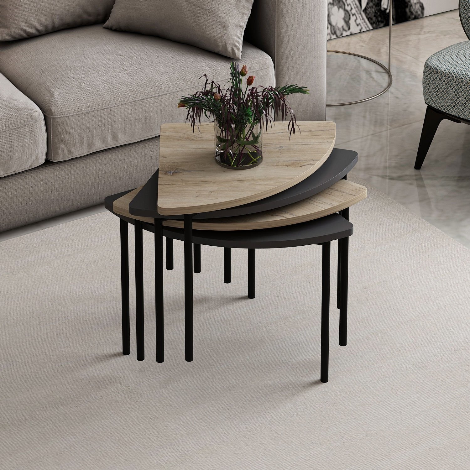 Mesa de Centro-Emma-Antracite