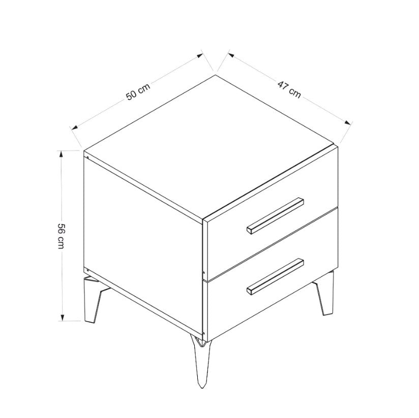 Mesa de cabeceira-Kale-Branco