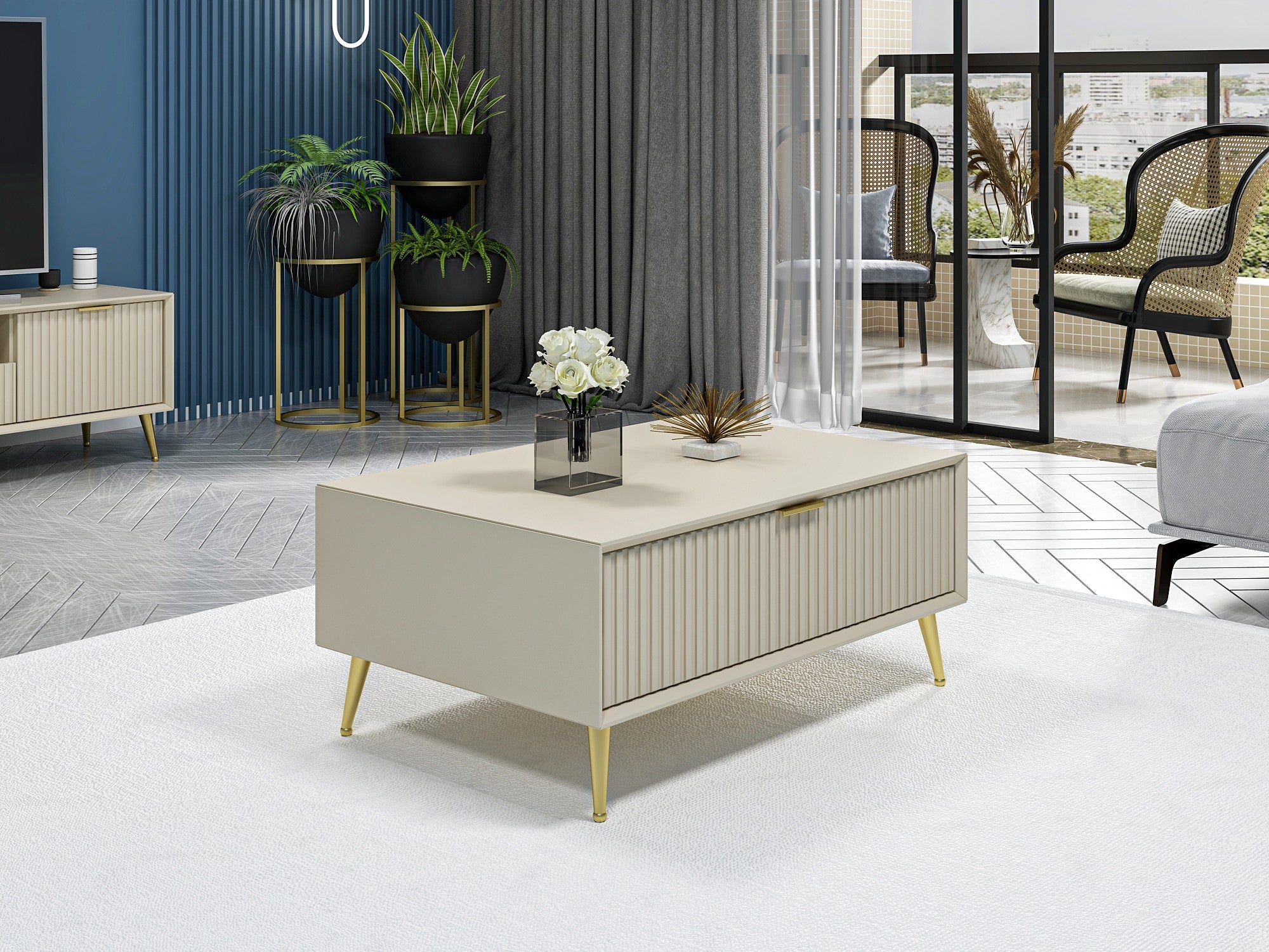 Mesa de Centro-Luxe-Arenito