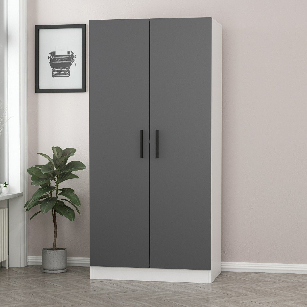 Guarda-roupa-Kale-Antracite
Branco